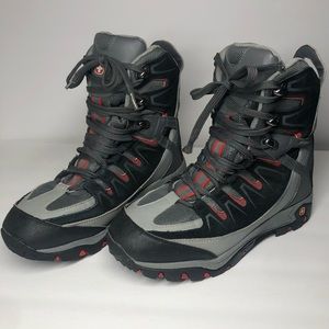 SwissGear Thinsulate winter snow men’s boots black and gray size 8 EUC